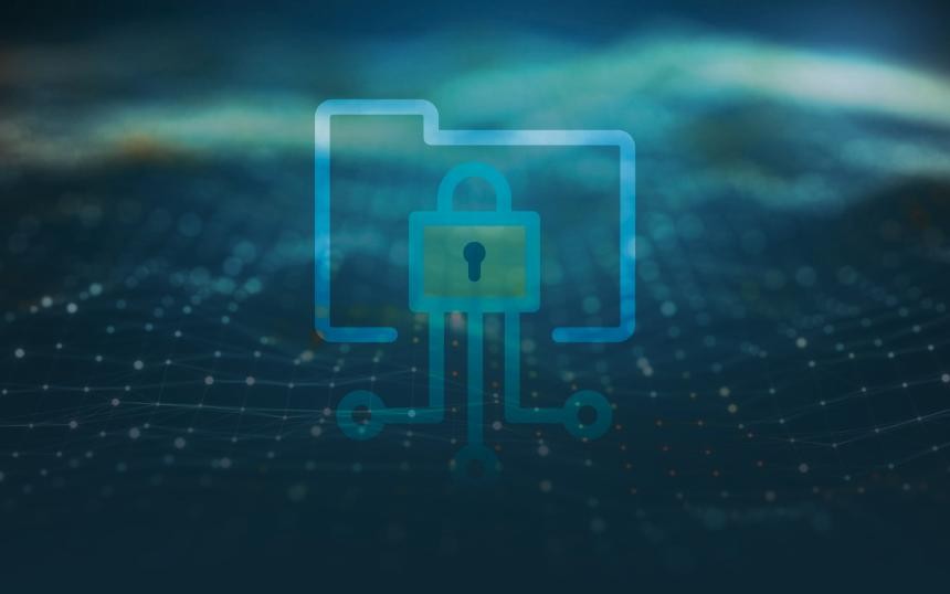 Symbolbild für Cybersecurity: Schloss im Internet